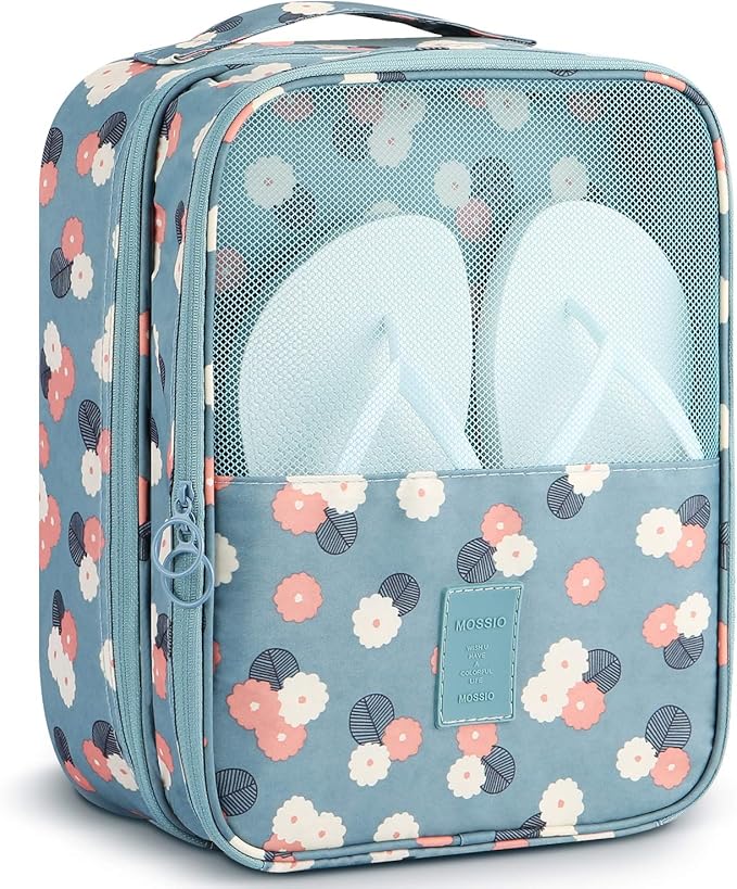 Mossio Shoe Bag Holds 3 Pair of Shoes for Travel and Daily Use Storage Pouch
