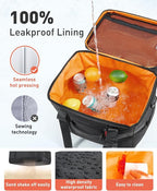 TOURIT Soft Sided Cooler Bag Insulated 30/48/60 Cans, Large Collapsible & Leakproof Ice Chest for Picnic, Beach, Camping, Travel