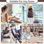 AGLOD Vegan Leather Laptop Backpack for Women 15.6 Inch Work Backpack Purse for Travel College