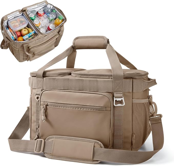 TOURIT Soft Sided Cooler Bag Insulated 30/48/60 Cans, Large Collapsible & Leakproof Ice Chest for Picnic, Beach, Camping, Travel