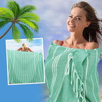YSYJ Oversized Turkish Beach Towel Giant XXL Beach Towel Quick Dry Sand Free Extra Large Turkish Lightweight XL Beach Blanket for Travel Teal
