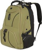 SWISSGEAR 1900 ScanSmart TSA Laptop Backpack Fits 17 Inch Laptop with RFID Protection and Tablet Pocket, Olive Branch, 19-Inch