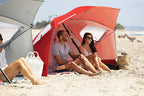 Sport-Brella Premiere UPF 50+ Umbrella Shelter with Patented Side Panels and Tilt Mechanism, Heavy-Duty 1.25 Inch Center Pole, Auger Anchor for Sand and Grass