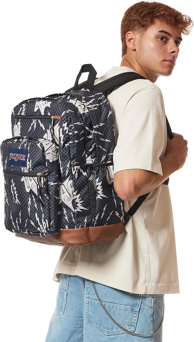 JanSport Cool Backpack with 15-inch Laptop Sleeve, Large Computer Bag Rucksack with 2 Compartments, Ergonomic Straps, High Voltage