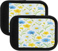 Wildflowers 2 Pack Neoprene Suitcase Wraps, Luggage Handle Wraps with ID Tag, Non-Slip Suitcase Handle Covers for Travel, Bag Strap Pad
