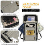 Travel Neck Wallet RFID Blocking – Hidden Passport Holder & Anti-Theft Money Pouch for Men & Women, Lightweight Concealed Undergarment Organizer with Adjustable Strap, Secure Document Holder