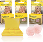 Ohropax Reusable Cotton/Wax Ear Plugs - Ear Plug for Noise Reduction, Studying, & Snoring, Hearing Protection, For Sensitive Ears, Personalized Fit w/ Convenient Yellow Pocket Sized Case, 36 Plugs