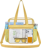 USPECLARE Clear Bag for Stadium Events,Transparent Bag for Work Sports Games Concerts Travel Gym