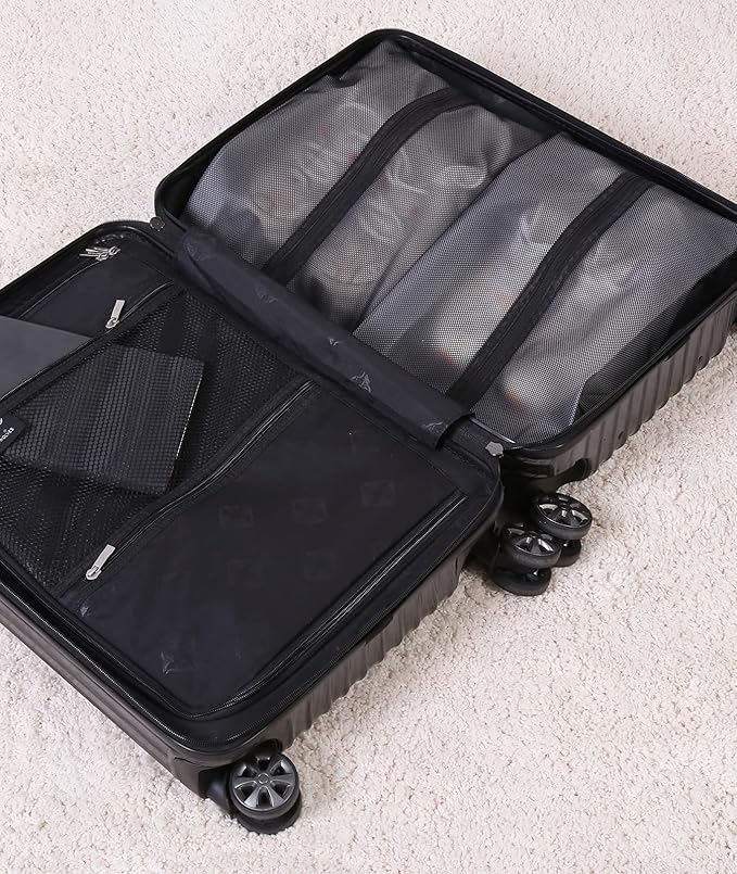 2 Pack Shoe Bags for Travel, Sneaker Bags, Waterproof Travel Shoe Bags with Zipper for Packing, Golf Shoe Dust Bags for Man and Women, Medium, Black