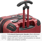Traveler's Choice Maxporter II Polycarbonate Hardside Trunk with Spinner Wheels, Red, 28-Inch Medium Trunk