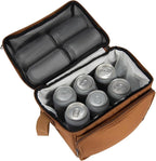Carhartt Camping Cooler, Worksite Lunchbox, Soft Shell Lunch Bag for Construction Sites, Work and Everyday Use, Brown (Pack of 8)