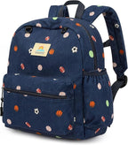 STEAMEDBUN Corduroy Toddler Backpack for Boys 2-4: Kids backpack for Boys Girls - 12 inch Preschool Kindergarten Backpacks