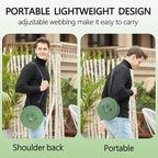 ALEVMOOM Upgraded XXL Collapsilbe Stool with Cushion,More Sturdy and Height 19.7“,D11.8”,Portable and Lightweight Adjustable Telescoping Stool for Camping Hiking BBQ Max Loading 1000Ibs