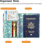 FINTIE Passport Holder, Slim Travel Wallet RFID Blocking Card Case Cover Passport Cover Protector Essentials with Credit Card Slots for Women/Men | Slim, RFID Blocking, Card Case Cover, Essentials, Credit Card Slots