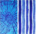 2 Packs Oversized Beach Towel Set Extra Large Big XL Pool Camping Swim Clearance Towels 36x72 Soft Blanket Cruise Essentials Accessories Must Haves Vacation Necessities Adult Gifts Stripe Boho Blue