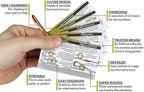 ReferenceReady Outdoor Knots Pocket Guide - Waterproof Knot Tying Cards with Mini Carabiner, 22 Rope Knots for Camping, Backpacking, Scouting and Wilderness Survival