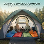 XL 1/2/3/4 Person Dome Camping Tent,Tents for Camping,Tents for Camping Waterproof,Double Layer Waterproof, Removable Rain Fly, for Outdoor Hiking, Fishing