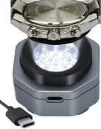 CoolFire (The Original) - USB-C UV Free Solar Watch Fast Charger for All Eco Solar Watches. Safe 24/7 Charging (No 8H Timer Needed). Reloj Hombre Solar Charger. Fits G-Shock, Citizen, Seiko, Garmin SV