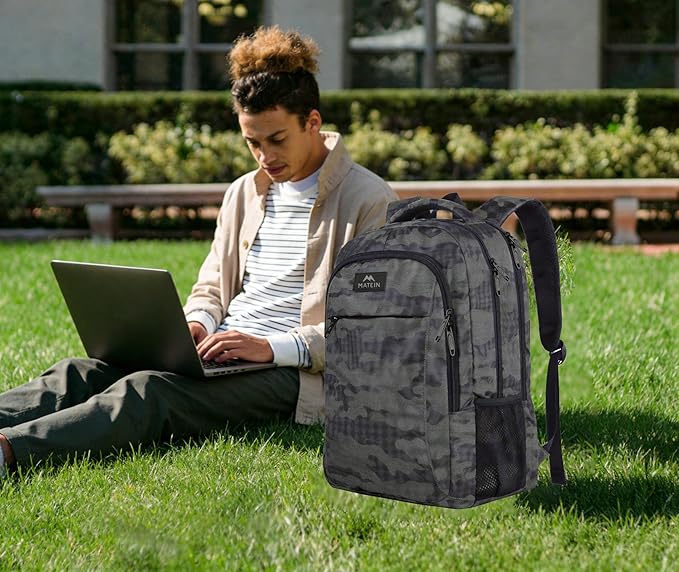 MATEIN 17.3 Inch Computer Backpack, Extra Large TSA Friendly Travel Laptop Backpack, Anti Theft Carry On Flight Approved Business Work College Backpack Bag for Men Women Gift