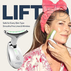 RenewaSkin Face & Neck Sculpting Tool Handheld Beauty Device with Gentle Light & Soothing Vibration At-Home Skincare Tool for a Smoother, Refreshed, and Radiant-Looking Complexion