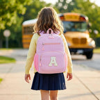 Kids Backpack for Girls 5-8, Cute Personalized Elementary Backpack for Kids Birthday Gifts (Pink S)