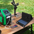USB Solar Charging Panel - Camping Solar Panel Charger, Travel Solars Bank with USB Output | Compact Solars Charger, Outdoor Hiking Stellar Charging Device for Picnic, Backpacking, Fishing Trips