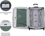 Travelpro Maxlite 5 Softside Expandable Luggage with 4 Spinner Wheels, Lightweight Suitcase, Men and Women, Forest Green, Checked-Large 29-Inch
