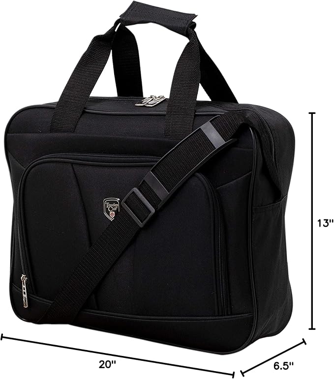 Travelers Club 3 Piece Bowman Luggage Set, Black Carry