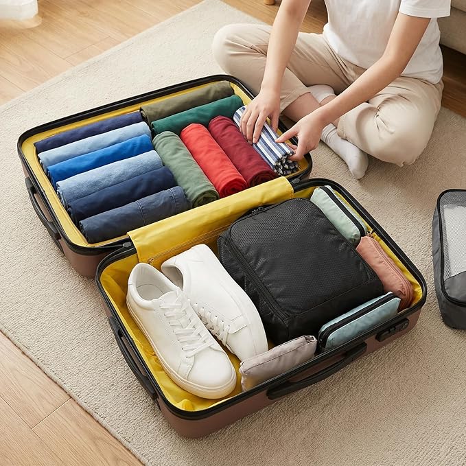 Shoe Bags for Travel, Oxford Cloth Travel Shoe Bag with Smooth Zipper, Reusable and Waterproof Shoe Packing Cubes for Men Women, Travel Essentials
