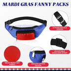 Abbylike 4th of July Fanny Packs Adjustable Waist Bags Party Outfit Accessories for Women Men Travelling Outdoors Cycling(Patriotic Style,2 Pcs)