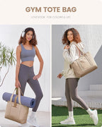 LOVEVOOK Tote Bag for Women,Lightweight Gym Tote Bag with Zipper,Work Tote with Laptop Pocket,Nurse Dance Yoga Bag for Travel