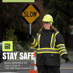 Pioneer Hi Vis Lightweight Waterproof Safety Rain Suit - Reflective Work Rain Gear for Men and Women