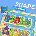 MTYOKILN Magnetic Color & Shape Maze - Montessori Toys for 3 4 5 Year Old, Color and Shape Sorting Toy, Montessori Toys for Kids Boys Girls Gifts Ages3+, Preschool Learning Activities