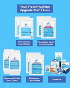 Travel Kit – Complete Airplane Travel Essentials Set for Men, Women, & Kids with Washable Case – 22-Piece TSA-Friendly Essentials for Flying