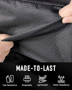 GLORIEROO Smell Proof Shoe Bags for Travel-Soccer Cleat Bag Smell Proof with Active Carbon Fabric | Odor-Absorbing Water-Resistant Track Shoe bags for Sports (Black with Green, UP TO US11)
