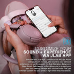 JLab JBuds Lux ANC, Over Ear Headphones, Active Noise Cancelling, Bluetooth, Mauve