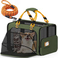 PAWZIDEA Large Pet Carrier Expandable, 24"×16"×16" Soft-Sided Cat Carrier for 2–4 Cats up 55lb, Portable & Collapsible Small Medium Dog Travel Crate for Car, XL Storage Pocket, ID Card, Shoulder Strap