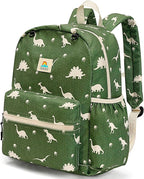 STEAMEDBUN Corduroy Kids Backpack for Boys and Girls 5-8: Boys Backpack for Elementary Kindergarten - 15 inch Cute Backpacks for Kids - Dinosaur