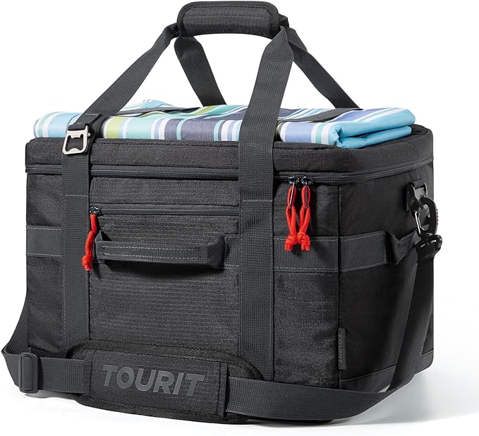 TOURIT Soft Sided Cooler Bag Insulated 30/48/60 Cans, Large Collapsible & Leakproof Ice Chest for Picnic, Beach, Camping, Travel