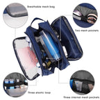 Toiletry Bag for Men Hanging Dopp Kit Water Resistant Shaving Bag Small Toiletry Bag for Traveling (Pure Royal Blue)