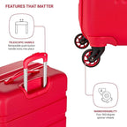 SwissGear 7366 Signature Hardside Expandable Luggage with Spinner Wheels, TSA Lock, Cup-Holder, Red, 2-Piece Set (19/27)