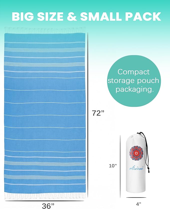 Antfuny 8 Packs Turkish Beach Towels Yoga Blanket Gym Workout Towel 2024 Women Birthday Gift Ideas for Mom Day Mother Grandma Wife Sister Girlfriend Her Friend Appreciation Thank You