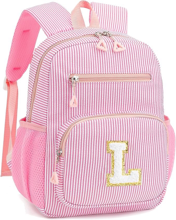 Mini Toddler Backpack for Girls 2-4, Cute Personalized Preschool Kindergarten Backpack for Kids Birthday Gifts (Pink L)