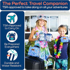 KeepGoing Small Travel First Aid Kit Kids – 60 Pc. Mini First Aid Kit for Purse, Diaper Bag, & Backpack with Latex-Free Bandages – 4 Oz., & 4.5 x 3.5 x 2 in, TSA-Approved