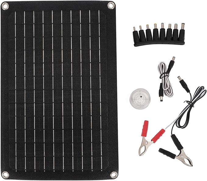 20W Solar Panel Portable Water Fast Charge Solar Charger PD Dual Output USB Foldable Solar Power Charger for Outdoor Activities Monocrystalline Silicon ABS 32x21.5cm