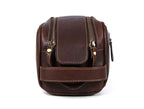 Leather Toiletry Travel Pouch Leather Waterproof Dopp Kit By Aaron Leather Goods
