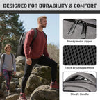 Travel Backpack, 40L Business Laptop Backpack with 17.3 Inch Laptop Compartment, Lightweight Daypack for Flight, Durable Water Resistant Bookbag, Hiking, Work Backpack for men, Grey
