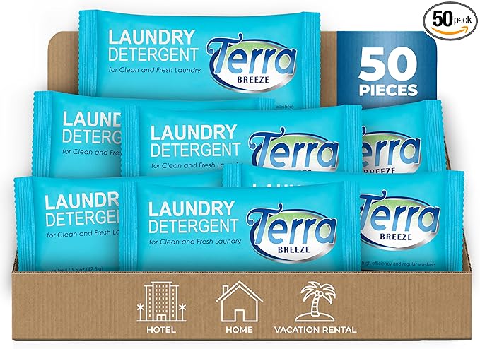 Laundry Detergent Powder - 1.5 oz Individually Wrapped Packet (Case of 50)