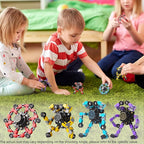 Gokeey Transformable Fidget Spinners Toys 4 Pcs for Kids and Adults Stress Relief Sensory Toys for Boys and Girls Age 8-13 Fingertip Gyros Party Favors Birthday Gifts for Teens Road Trip Travel Toy