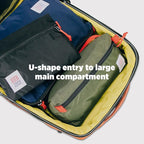 Topo Designs Global Travel Bag – 30L or 40L - Carry-On Compliant Most Airlines, Durable Travel Duffel Bag, Clam Shell Main Pocket, Laptop Sleeve, Backpack, Luggage (30L / Sea Pine)